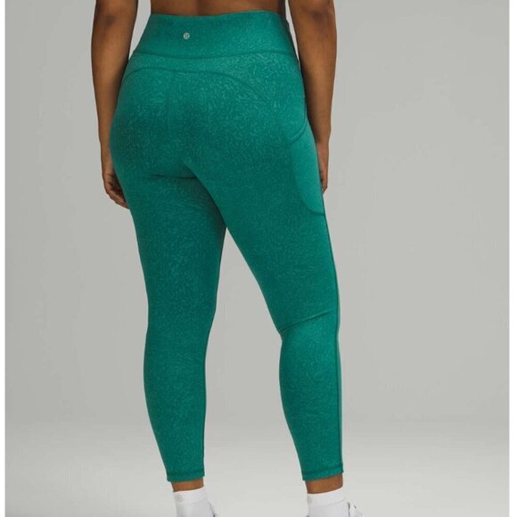 Lululemon Invigorate High-Rise Tight 25" Crunch Teal Lagoon size 6 W5DM0S - Picture 1 of 6